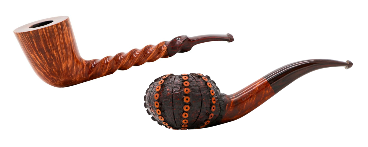 Northern Briar - Spiral shank and Urchin pipes