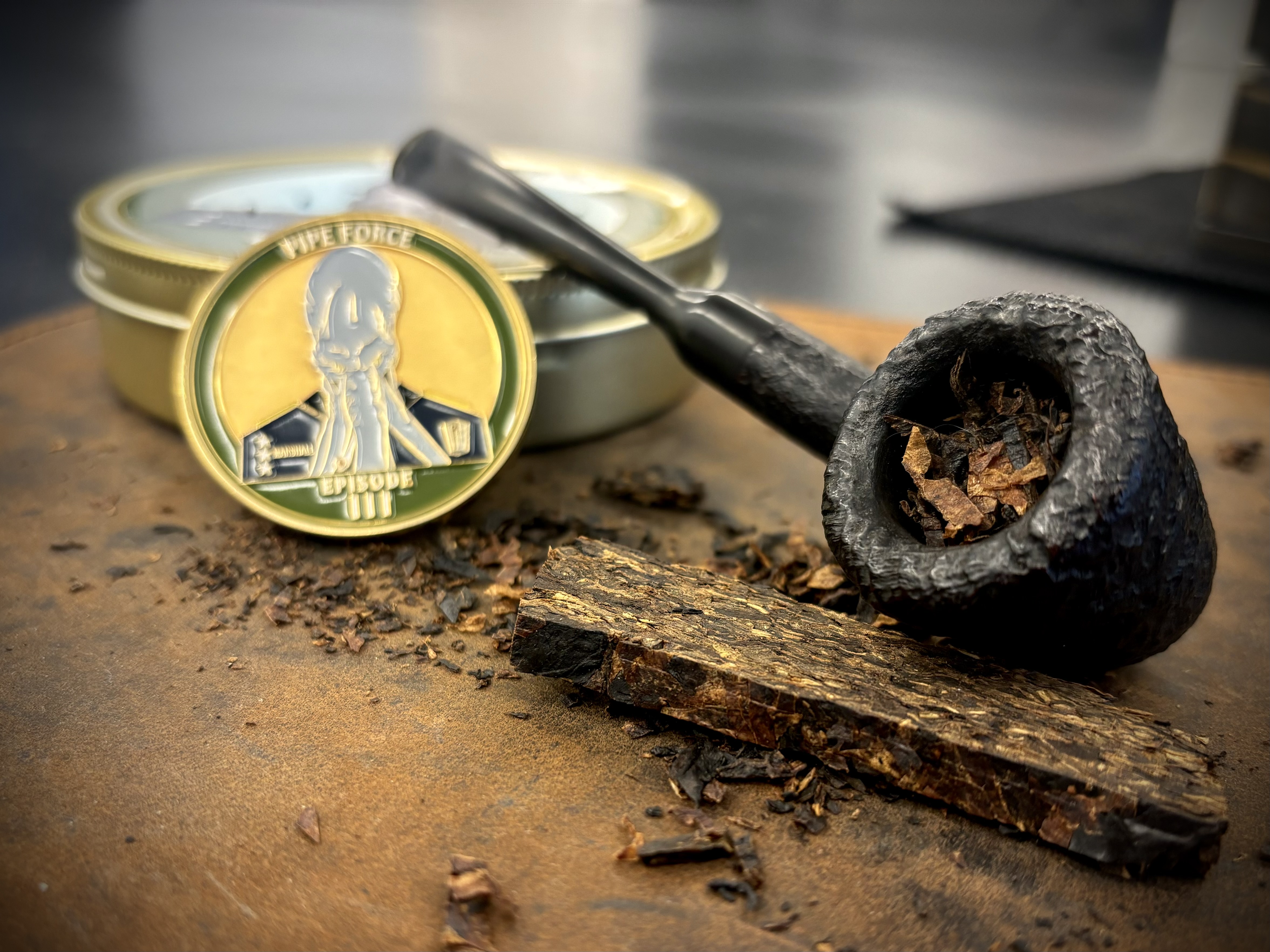 Pipe Force Episode III in Georg Jensen De Luxe tobacco pipe