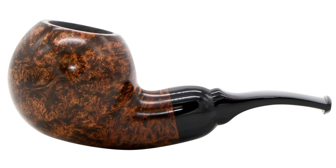 BriarWorks Original Stubby Smooth Bent Apple Tobacco Pipe 